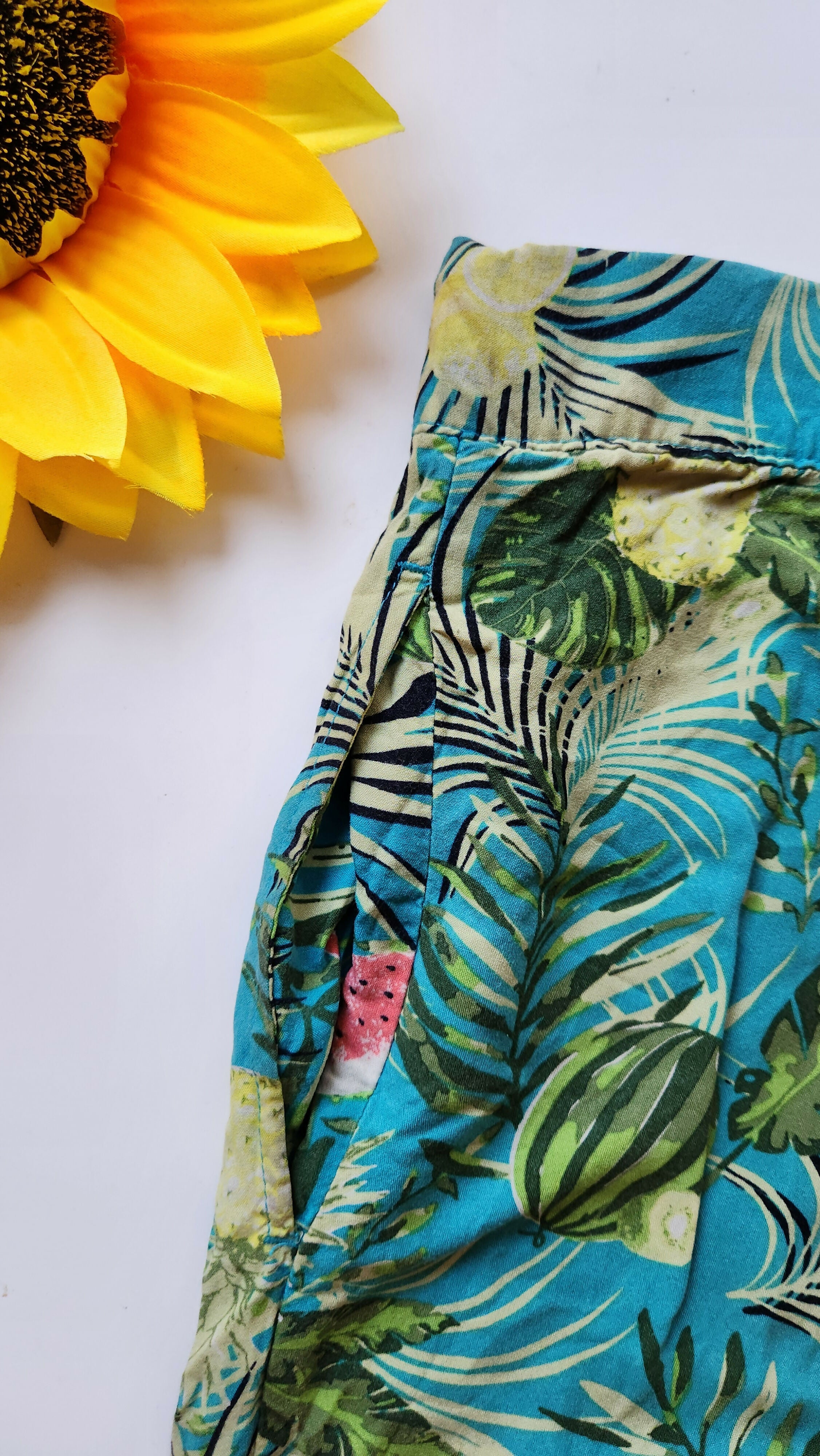 H&M Tropical Fruit Print Jogger Trousers