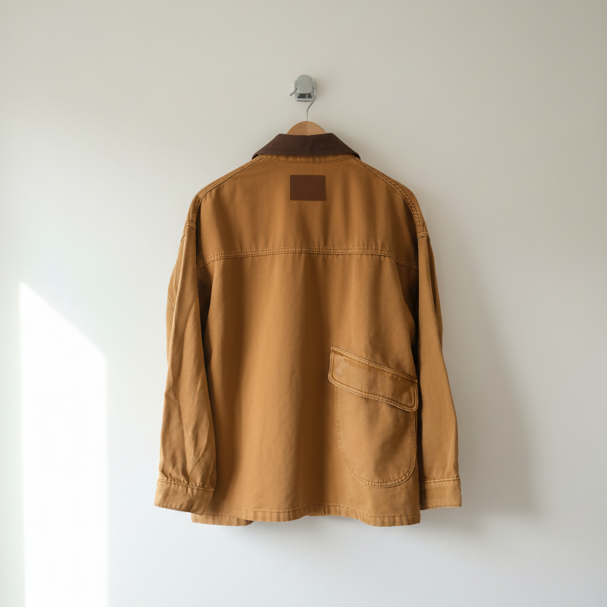 Vintage Tan Chore Jacket Size M / UK 10-12