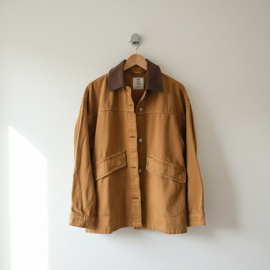 Vintage Tan Chore Jacket Size M / UK 10-12