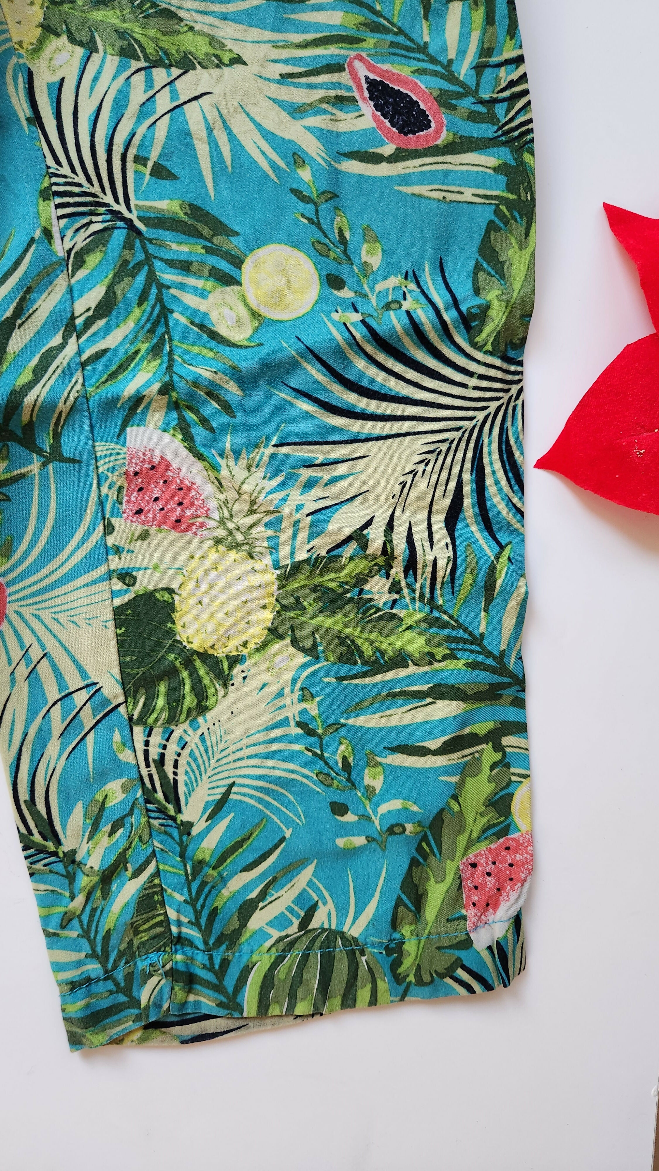 H&M Tropical Fruit Print Jogger Trousers