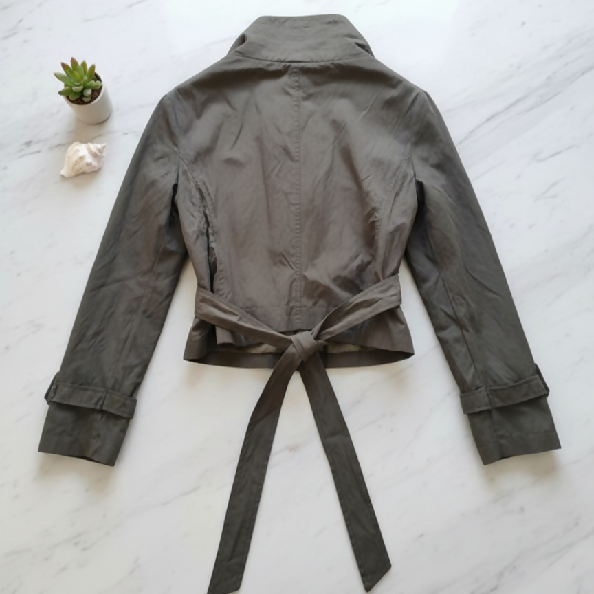 Unbranded Olive Green Cropped Jacket Size M / UK 8-10