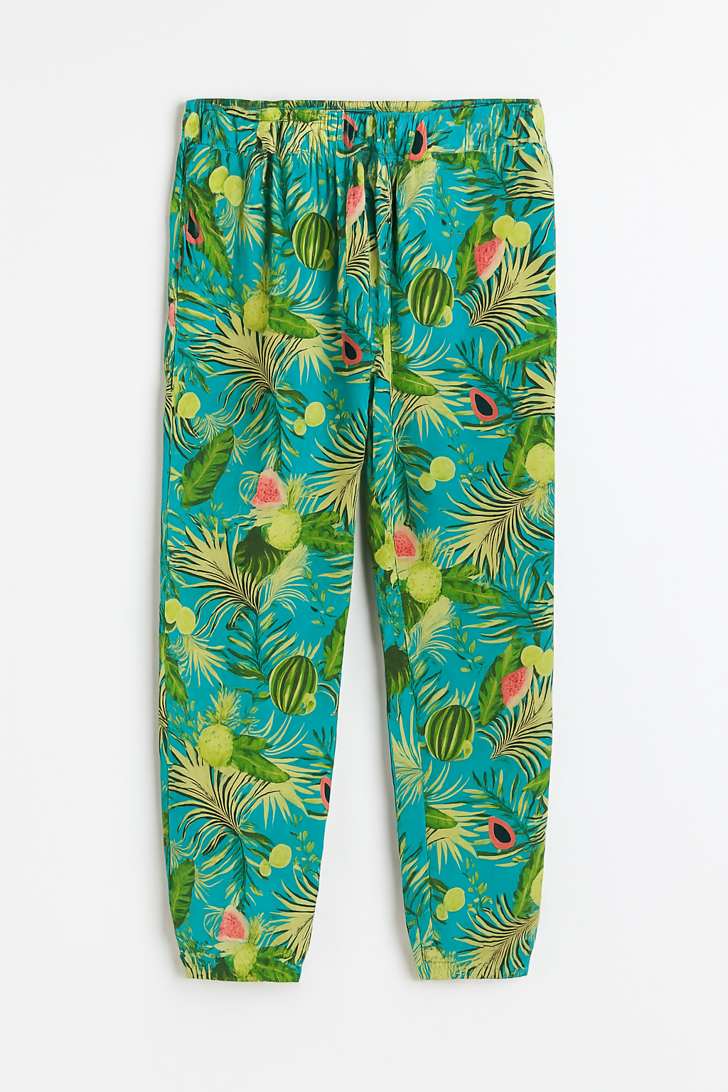 H&M Tropical Fruit Print Jogger Trousers